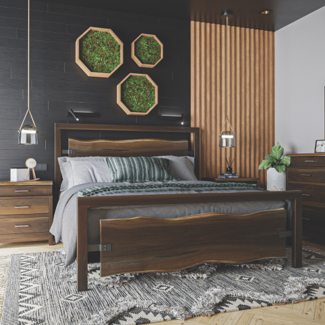 LIVE EDGE KING BEDROOM SET