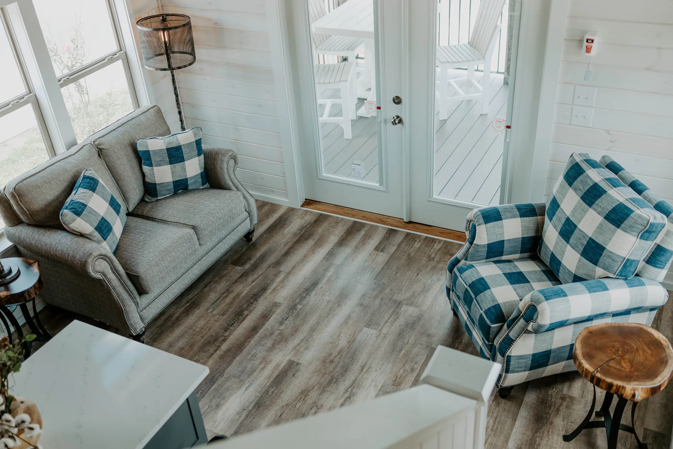 rustic farmhouse living room