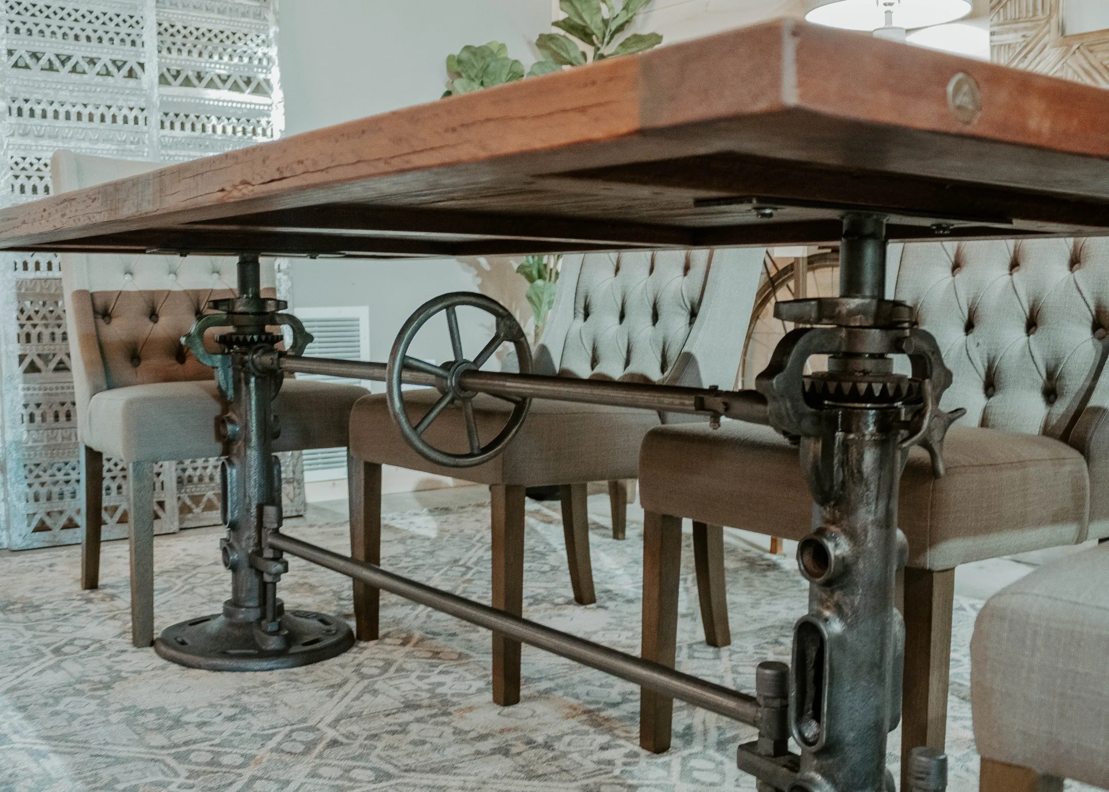 rustic farmhouse vintage reclaimed dining table furniture