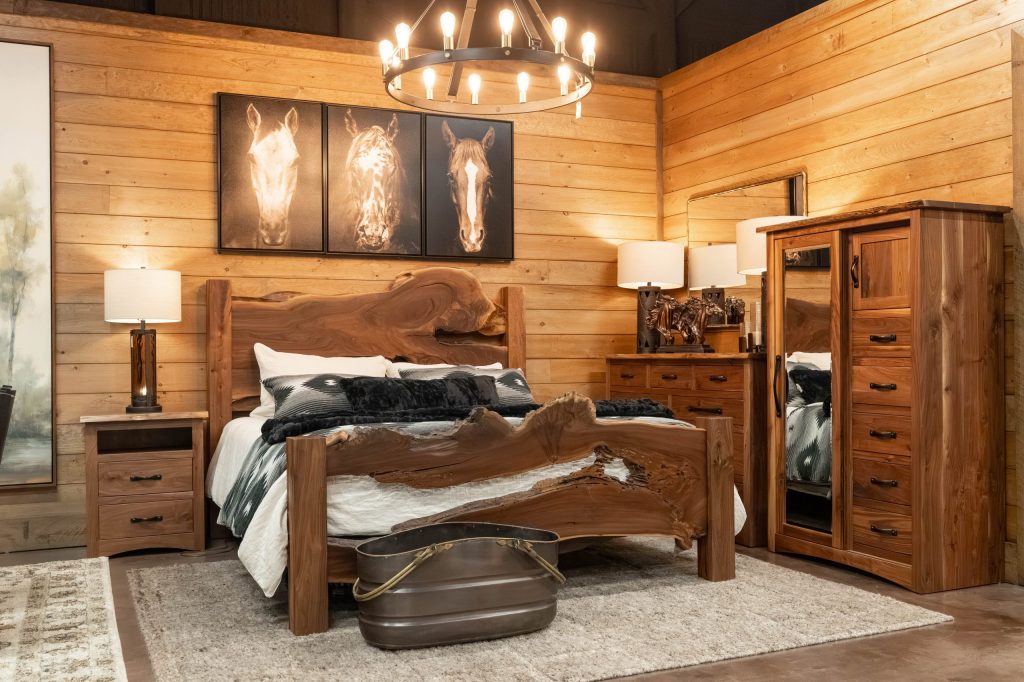 26.7.23 MTFD - Floor Photos (9 of 9) mountain modern black walnut live edge bedroom set