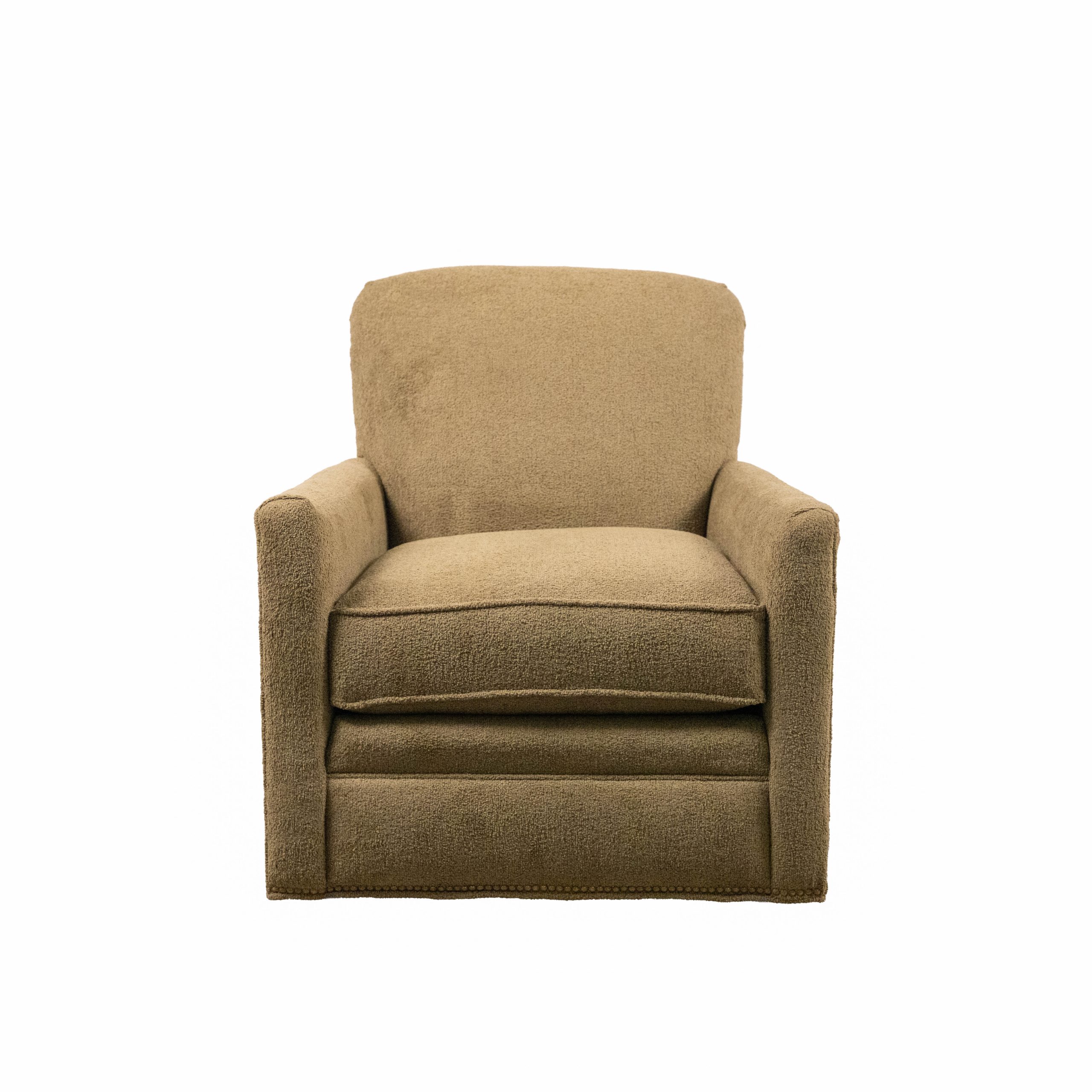 small fabric swivel glider chair