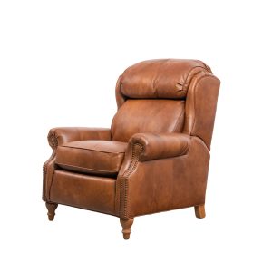 top grain leather manual reclining chair