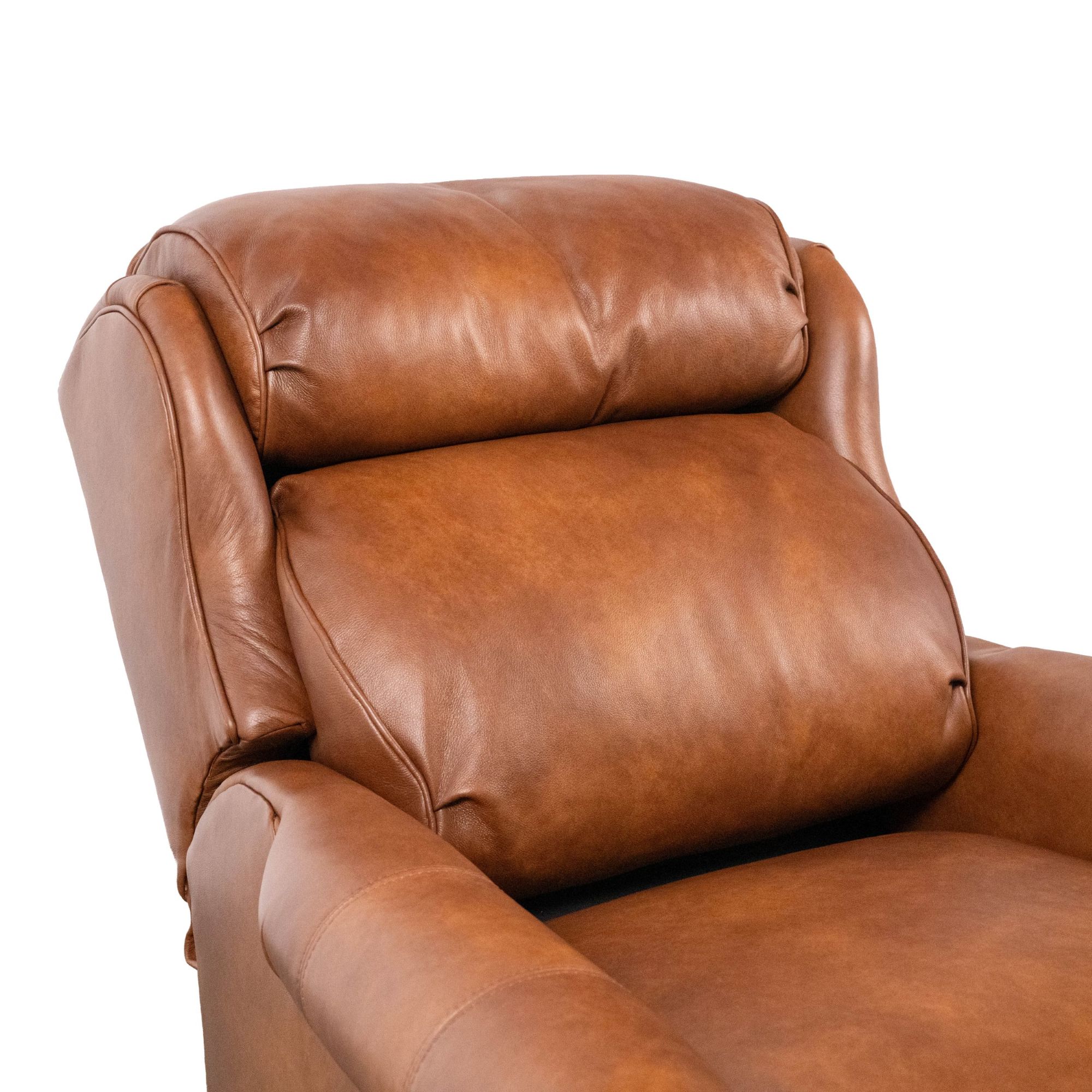 top grain leather manual reclining chair