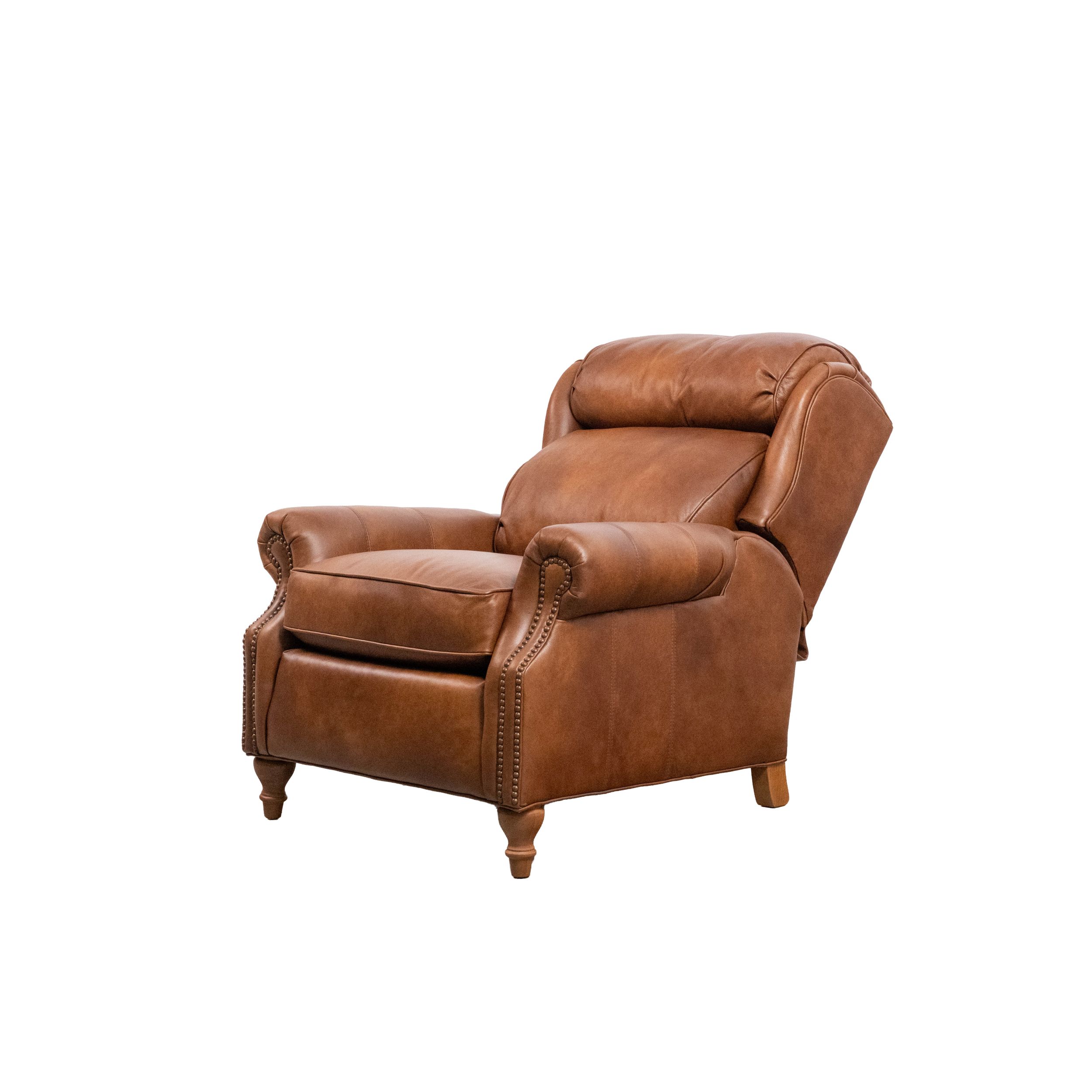 top grain leather manual reclining chair